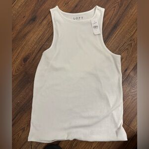 LOFT Ribbed Racerback Tank, NWT